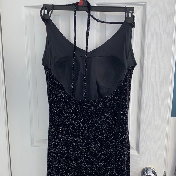 Multi color Glitter Halter Dress - Picture 9 of 12